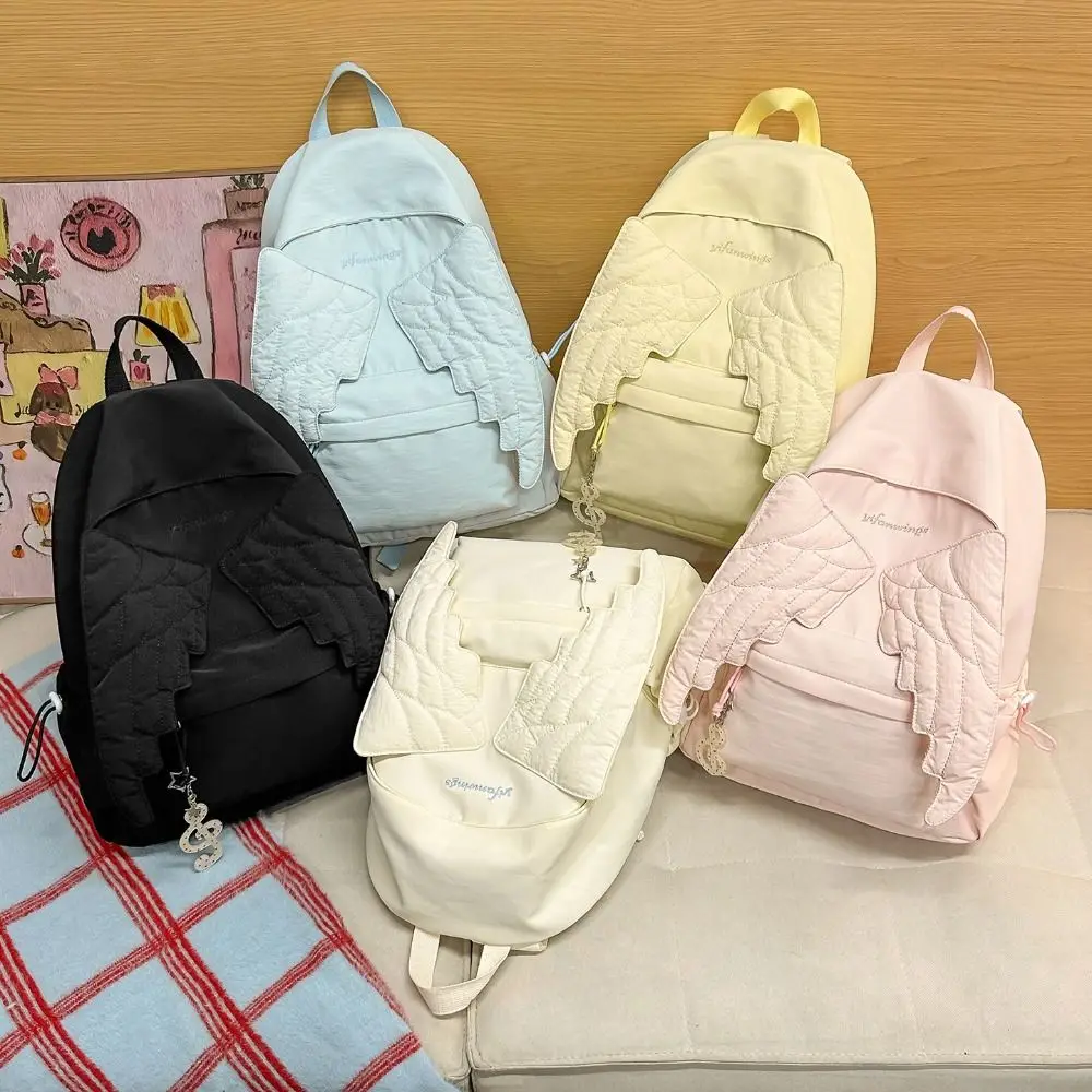 다용도 엔젤 윙 백팩, Y2K 스타일, 대용량, 캔버스 - Canvas Backpack Casual 리뷰 및 가격