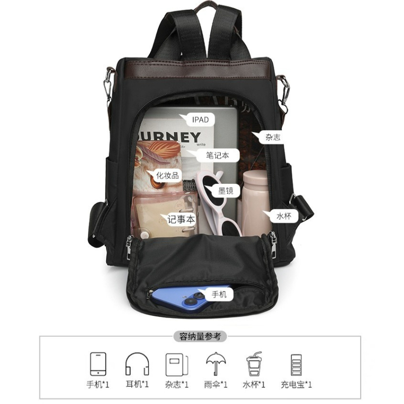 여성용 가방 분리형 스트랩 옥스포드 패브릭 백팩 여성용 - Fashion Backpack Women 리뷰 및 가격