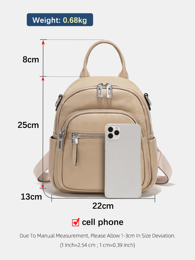 Zency 정품 가죽 소형 배낭 배낭 멀티 포켓 디자인 - Fashion Backpack Women 리뷰 및 가격