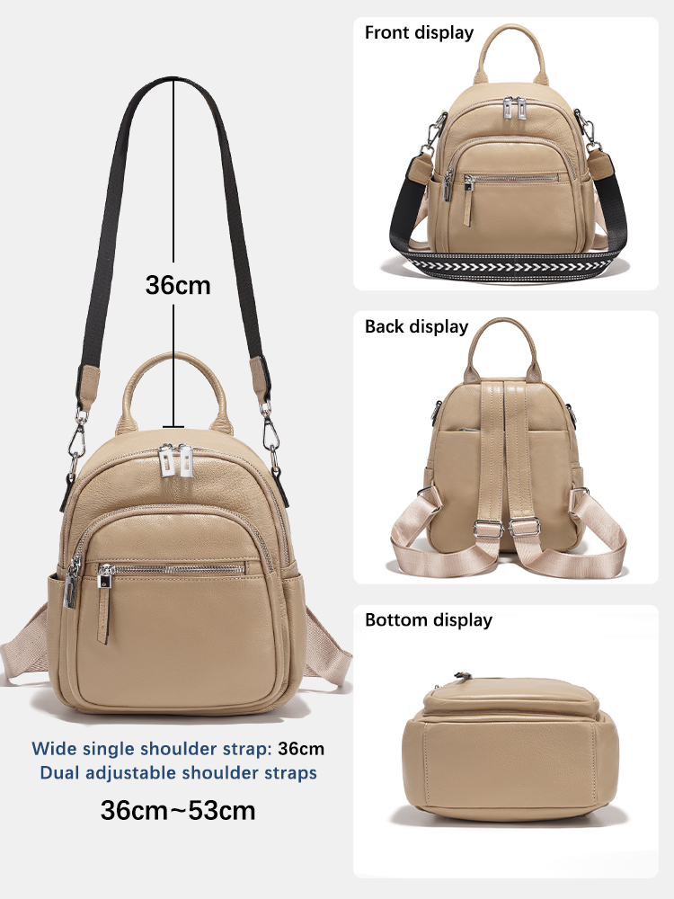 Zency 정품 가죽 소형 배낭 배낭 멀티 포켓 디자인 - Fashion Backpack Women 리뷰 및 가격